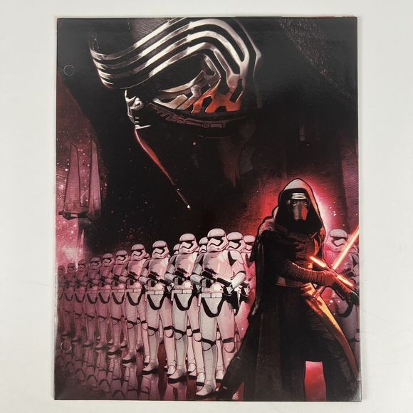 Star Wars The Force Awakens 3 Ring Binder FOLDERS Lot/3 Chewbacca Storm Troopers - Picture 6 of 11